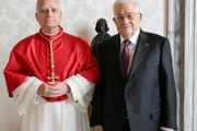 Papa Leão XIV e Mahmoud Abbas Papa Leão XIV e Mahmoud Abbas