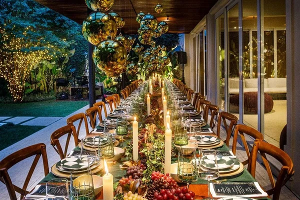 Decoração de mesa de Natal - Metrópoles