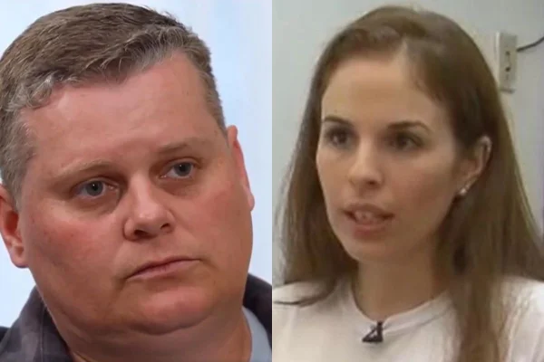 Montagem colorida de Sandrão e Suzane von Richthofen - Metrópoles