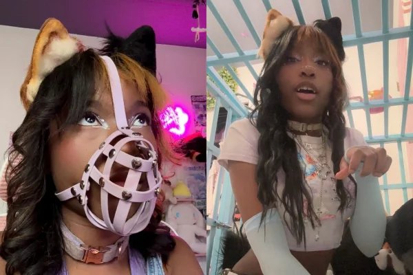 Montagem com fotos de menina que se identifica como Lulu da Pomerânia