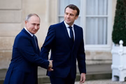 Emmanuel Macron e Vladimir Putin