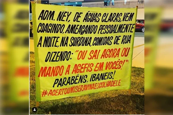 Em faixa, administrador de Águas Claras é acusado de coagir ambulantes