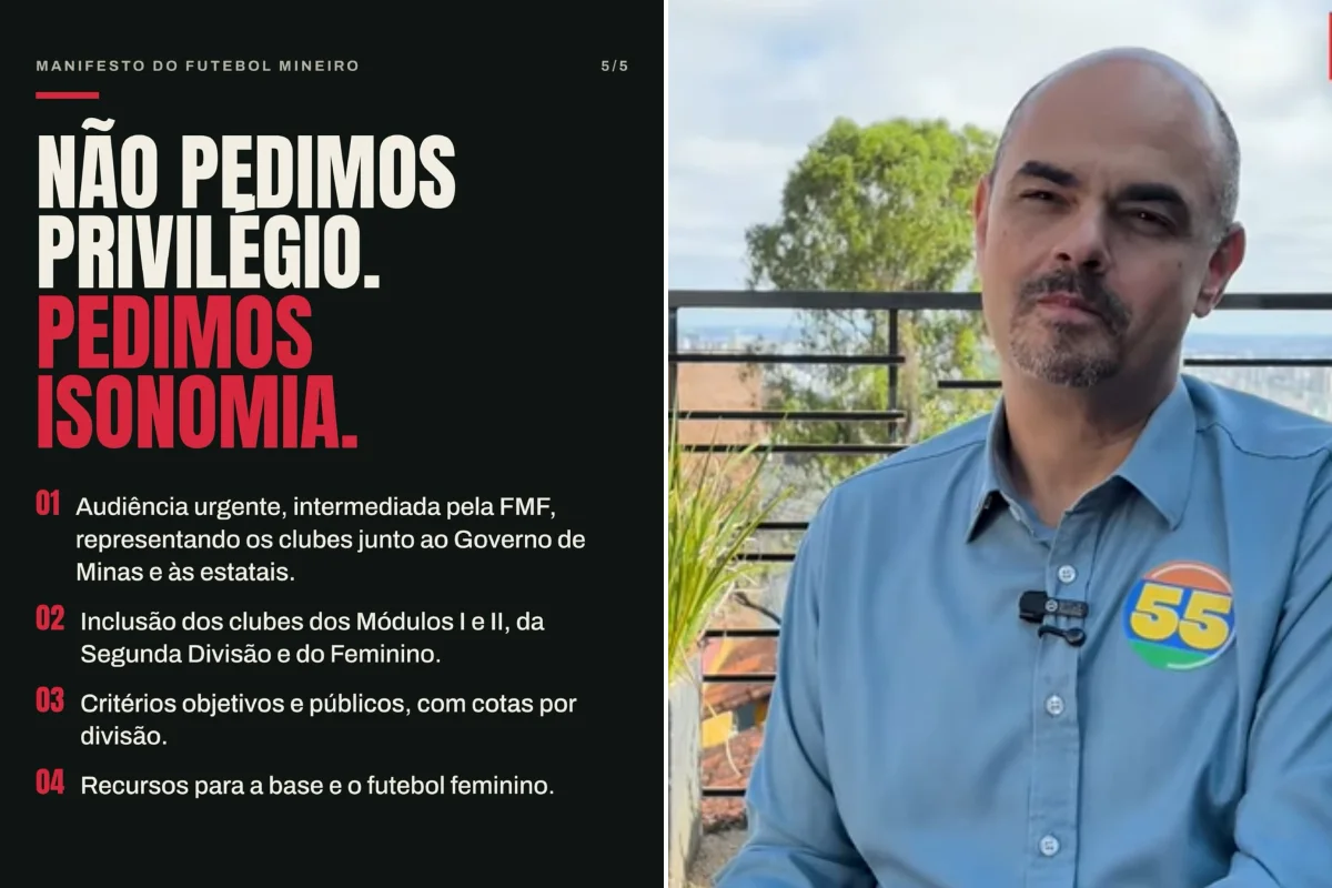 Fim das bets: clubes do interior cobram fatia de auxílio do governo de MG