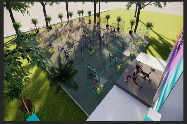 Novo normal: academia da Asa Sul inova com aulas de spinning ao ar livre