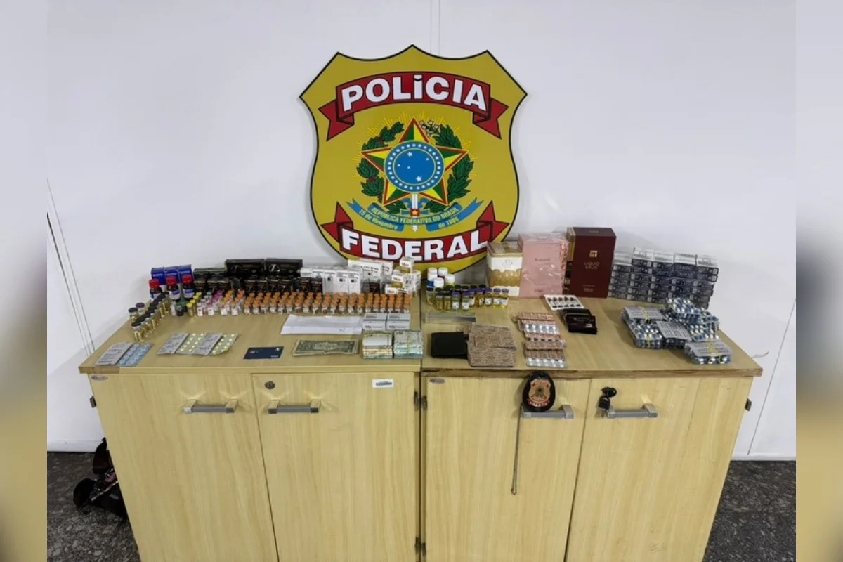 PF apreende anabolizantes e R$ 21 mil em Paranaguá, PR