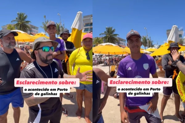 Barraqueiros de Porto de Galinhas se manifestam sobre confusão - Metrópoles