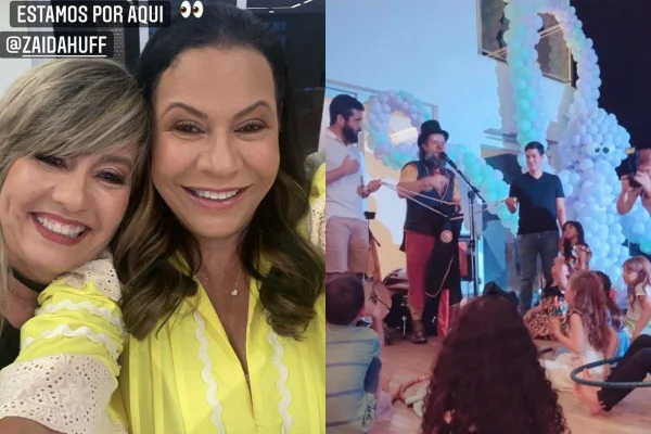 Dona Ruth e Zaida Huff vão a aniversário da filha de Henrique