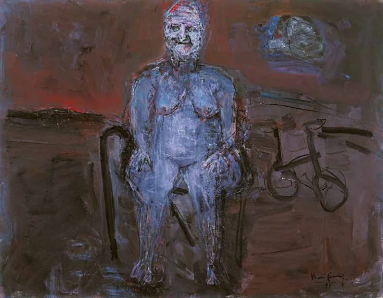 "A Idiota" (1991): óleo sobre tela. Foto: Catálogo/Reprodução "A Idiota" (1991): óleo sobre tela. Foto: Catálogo/Reprodução