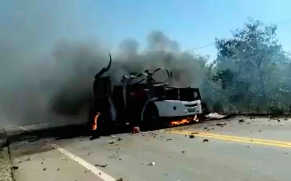 Vídeo. Grupo de criminosos explode carro-forte no interior do Ceará