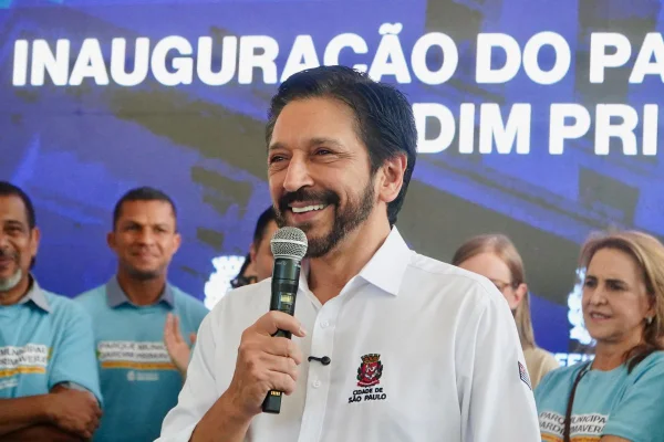 O prefeito de São Paulo, Ricardo Nunes (MDB)