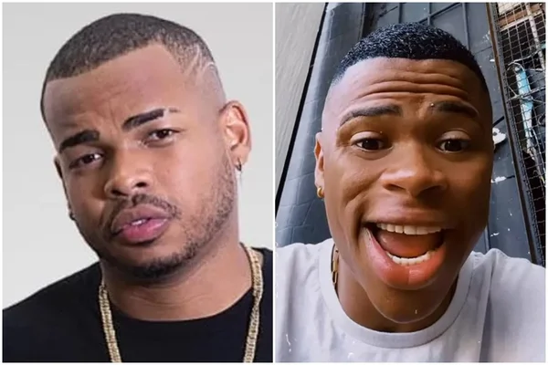 Montagem com as fotos de Cristian Bell e Rodrigo Amendoim - Metrópoles