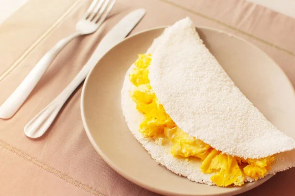 Tapioca com ovo