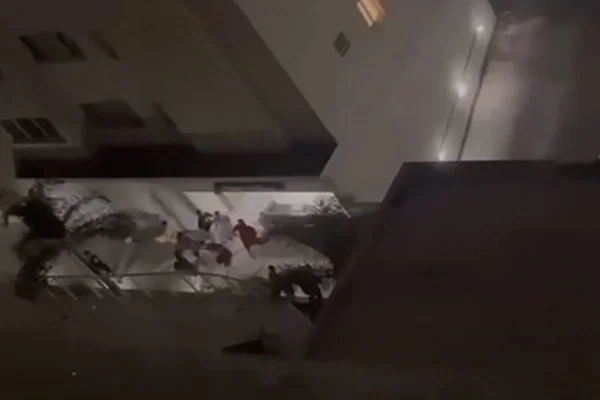 Vídeo gravado por moradores