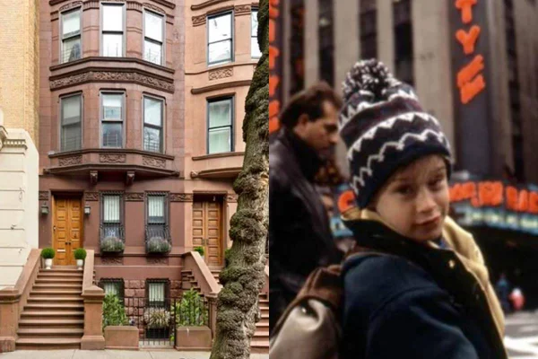 montagem com foto de fachada de casa e foto de menino de roupa de frio olhando para câmera - metrópoles