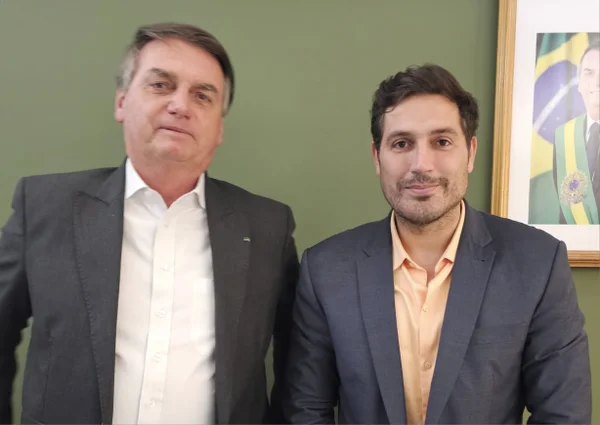 Luciano Vieira (PL-RJ) e Jair Bolsonaro
