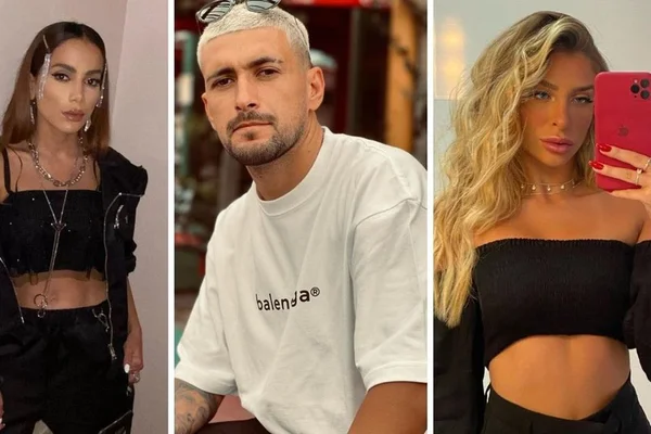 Anitta, Arrascaeta e Vitória Bellato