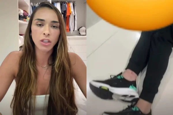 Tainá Castro expõe vídeo de Léo Pereira: “Bêbado jogado no chão”