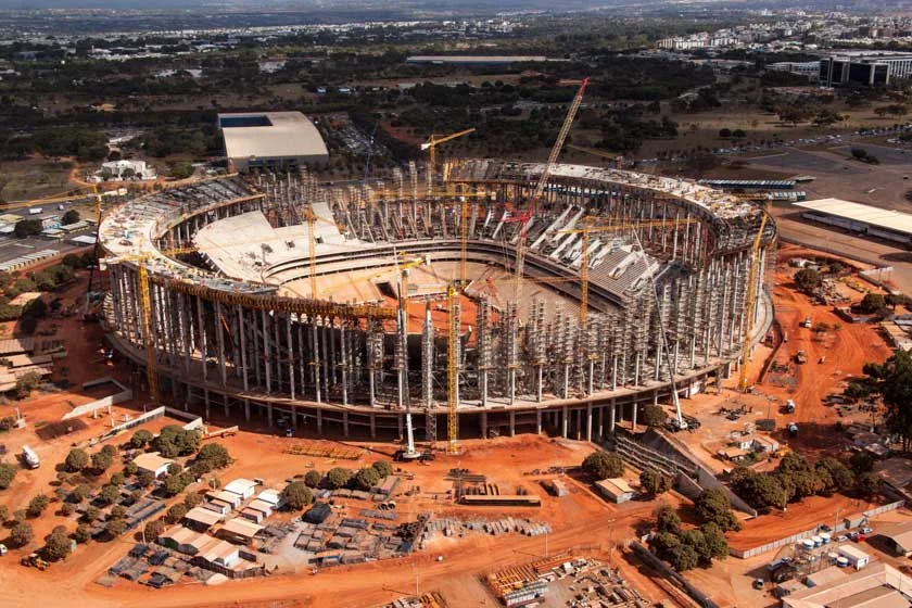 Brasília(DF), 13/07/2012 - Obras do Estádio Mané Garrincha em Brasília - Foto: Portal da Copa/Divulgação Brasília(DF), 13/07/2012 - Obras do Estádio Mané Garrincha em Brasília - Foto: Portal da Copa/Divulgação