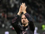 Harry Kane em partida pelo Bayern de Munique diante do Frankfurt pelo Campeonato Alemão