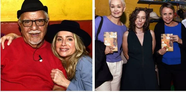Famosos prestigiam o diretor, Amir Haddad, em lançamento de livro