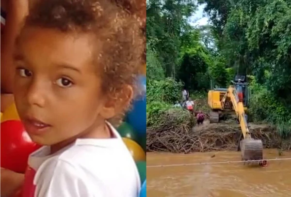 criança afoga busca rio bombeiros guarani de goias