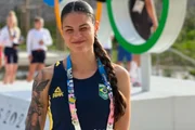 A atleta disputou as olimpíadas em 2024 A atleta disputou as olimpíadas em 2024