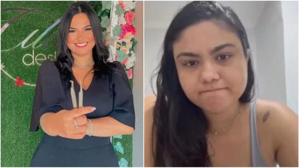 Mulher sorrindo e fazendo desabafo