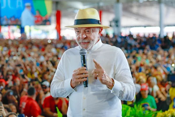 O presidente Luiz Inácio Lula da Silva em evento em Salvador - Metrópoles