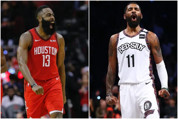Agora companheiros, Kyrie e Harden protagonizam temporada de estrelas complicadas na NBA
