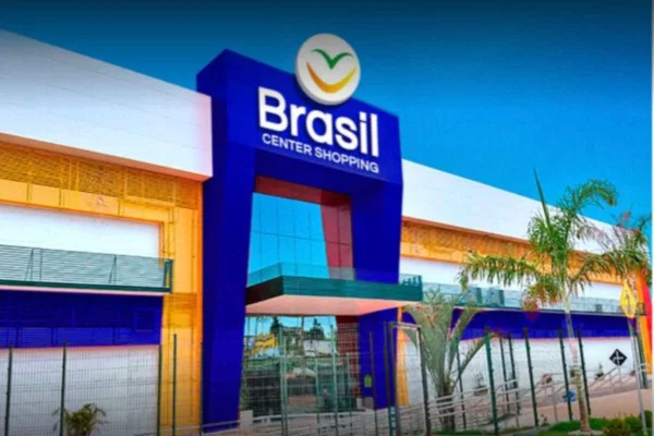 Fachado do shopping
