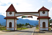 Entrada da cidade de Rodeio, que apresenta influências italianas e alemãs
