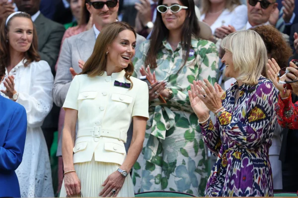 Kate Middleton na final de simples feminino do Campeonato de Wimbledon