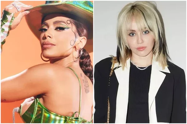 Anitta e Miley Cyrus vão cantar juntas no Lollapalooza 2022, diz site