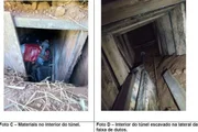 A escavação encontrada tinha mais de 7 metros
