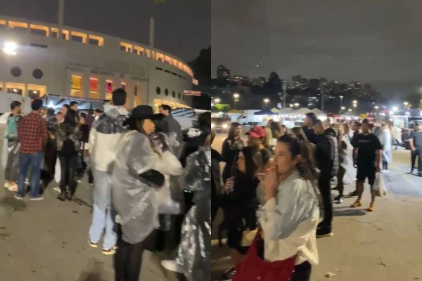 Melissa levou um soco no rosto de cambista que estava cobrando para ajudar as pessoas a furarem a fila no show de Jorge e Mateus no Pacaembu - Metrópoles