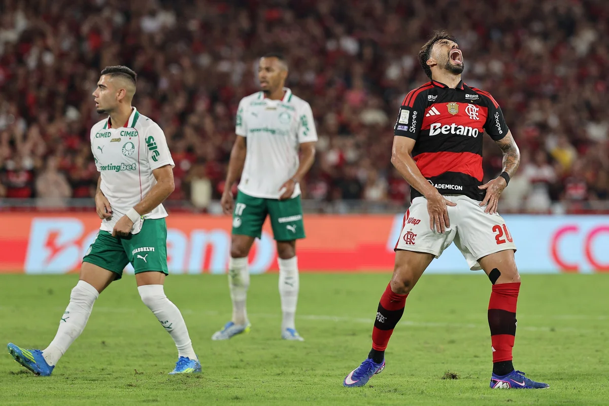 Foto colorida de Palmeiras e Flamengo - Metrópoles
