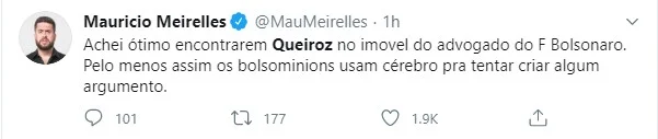 Famosos fazem piada com prisão de Queiroz na internet: “Grande dia” - imagem 9 Famosos fazem piada com prisão de Queiroz na internet: “Grande dia” - imagem 9