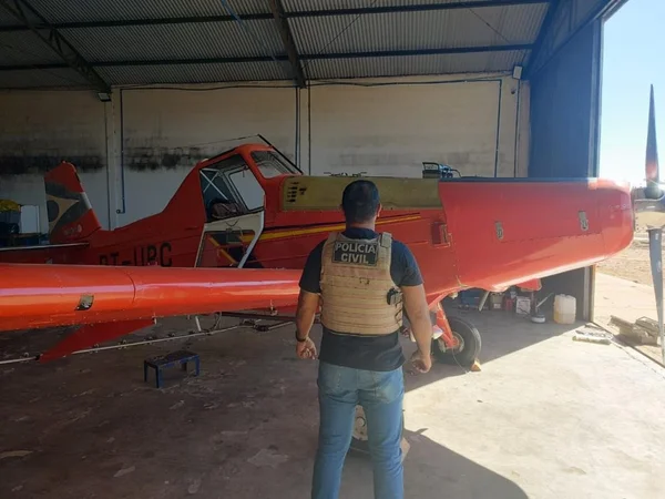 MT: polícia apreende avião de R$ 800 mil usado para desmate químico
