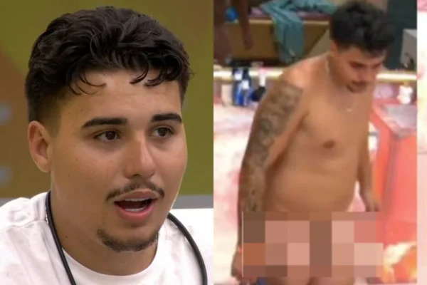 BBB 26. Pedro se descuida, surge pelado e viraliza: “Micropênis”