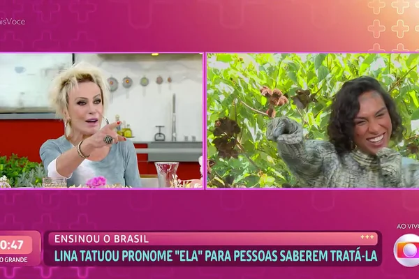 Ana Maria Braga e Linn da Quebrada no Mais Você