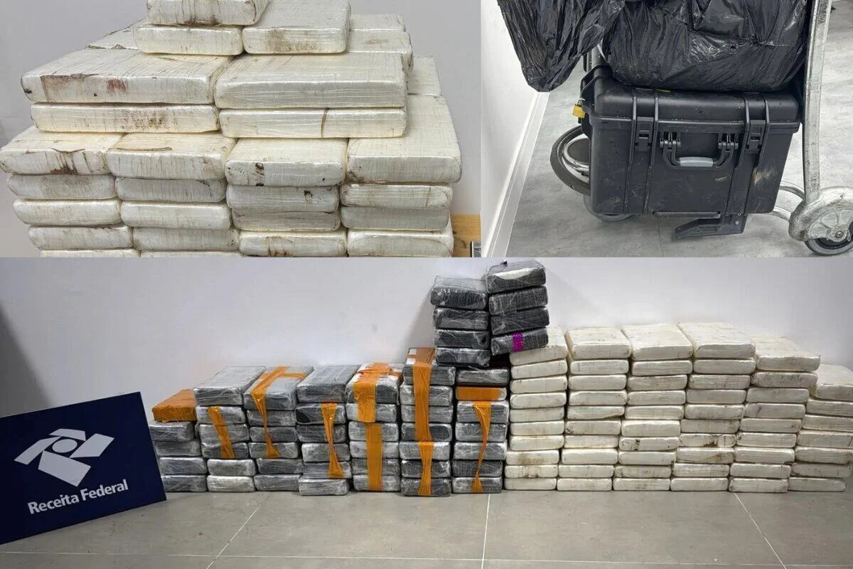 Ao todo, foram apreendidos 116kg de cocaina Ao todo, foram apreendidos 116kg de cocaina