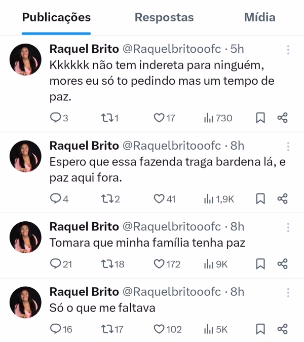 Raquel Brito se pronunciou