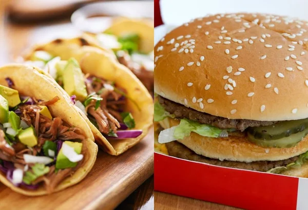 Taco e hambúrguer do Mc ao molho especial - Metrópoles
