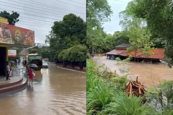 Imagem colorida, Alagamentos atingem cidade de Goiás após chuvas; 500 foram afetados - Metrópoles