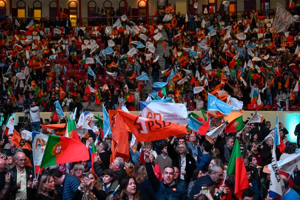 Evento partidário em Portugal antes das eleições - Metrópoles