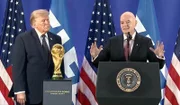Presidente da Fifa, Gianni Infantino, e o presidente dos Estados Unidos, Donald Trump