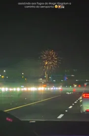 Bruna Biancardi mostrou os fogos a caminho do aeroporto Bruna Biancardi mostrou os fogos a caminho do aeroporto