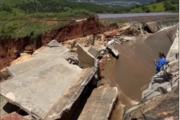 Veja como está a barragem de Porteirinha (MG), que tem risco de romper
