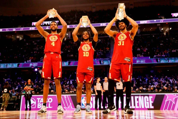Trio do Cleveland Cavaliers vence Desafio de Habilidades da NBA