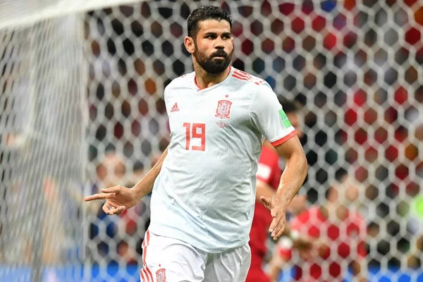 Diego Costa com a camisa da Espanha